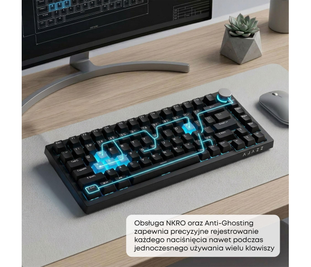 Ajazz AK820 Red Switch czarna - 1536376 - zdjęcie 14